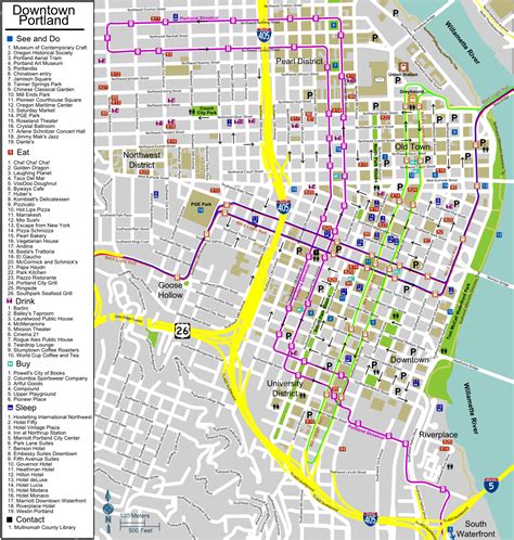 Printable Map Of Downtown Portland